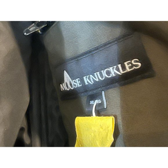 Moose Knuckle Down Filled Canada Men's Khaki Parka Hooded Coat Size XL - Picture 16 of 16